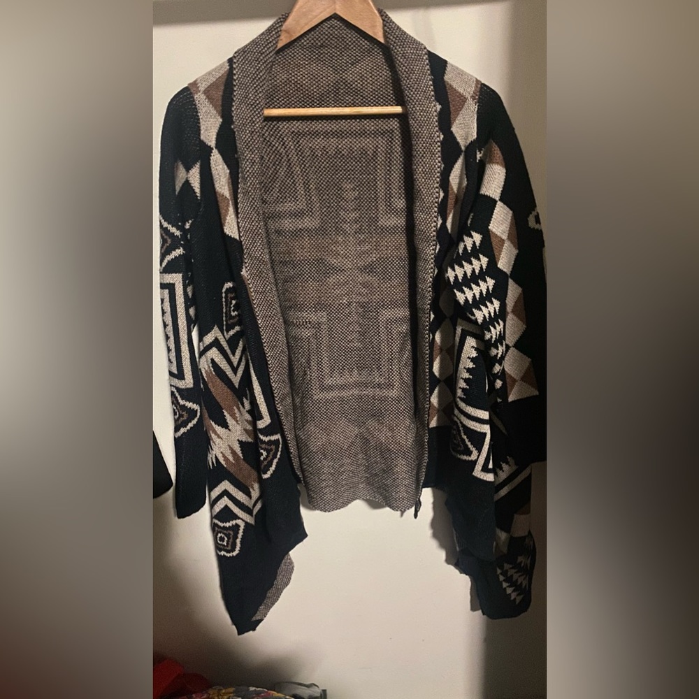 Blue Patterned Cardigan - Picture 2 of 4